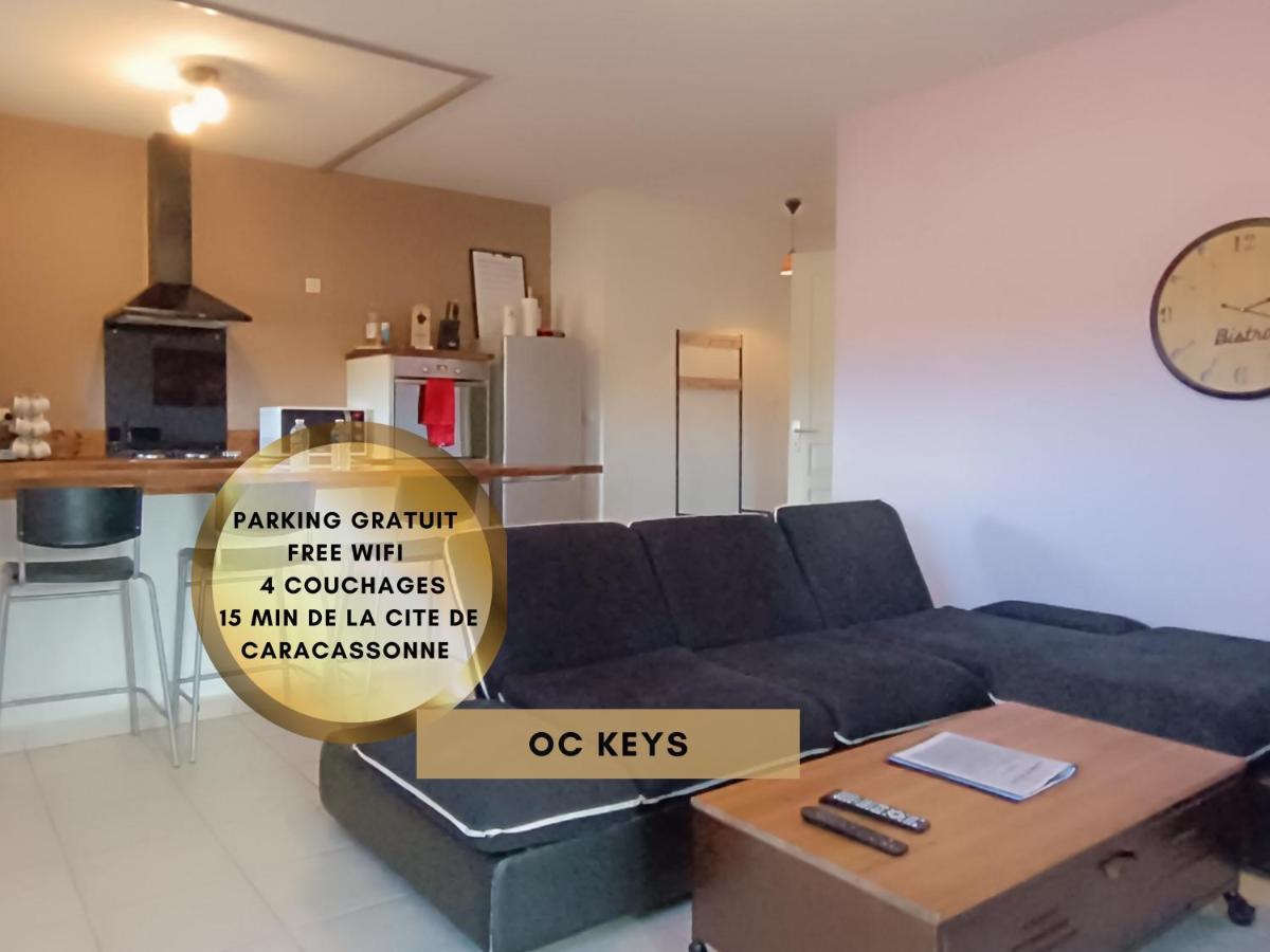*Le Cocon Bistroquet*Oc.Keys/Terrasse/ Parking Carcassonne Exterior foto